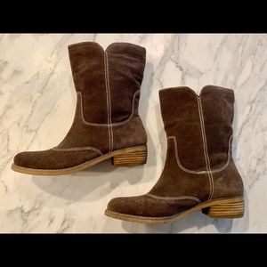 COPY - Suede Ankle Western Boots